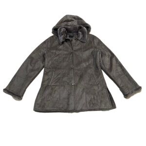Utex Gray Coat awith Hood Pre Owned Size Small Women’s